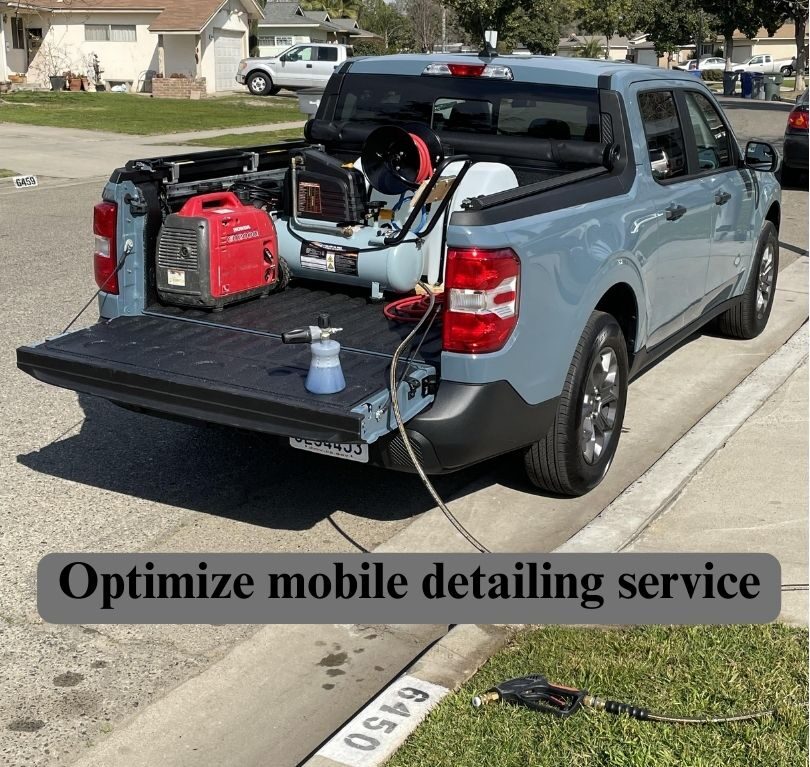 Optimize mobile detailing service